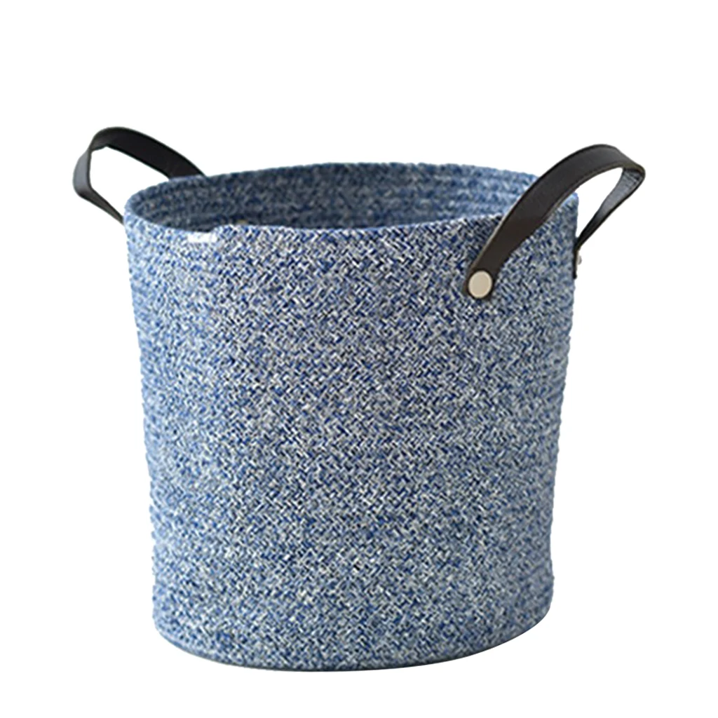 Large Cotton Rope Basket Woven Storage Basket Baby Bins for Diapers Laundry Organization Toys Towels Storage Container