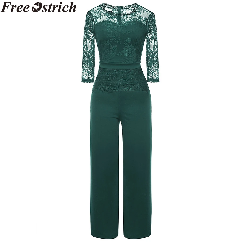 lace long sleeve playsuit