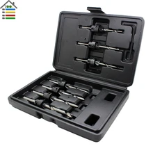 Countersink Drill Bits Set Core High Speed Steel With Adjustable Depth Stop Collar Wood Woodworking Hole Saw Tools With Case