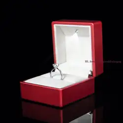 Новое поступление красные резиновые окрашенные мягкая Jewelry Кольцо для демонстрации коробка для ювелирных изделий подарок упаковочная