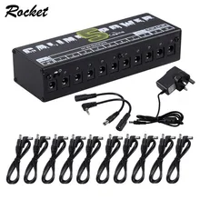 

Multi-channel Effect Power Supply 10 Isolated DC Outputs for 9v 12v 18v Guitar Effect Pedal Board Brick Aluminium UK Plug