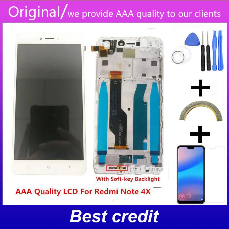 

hight Quality LCD+Frame For Xiaomi Redmi Note 4X Display Screen For Note 4 Global Version LCD Only For Snapdragon 625