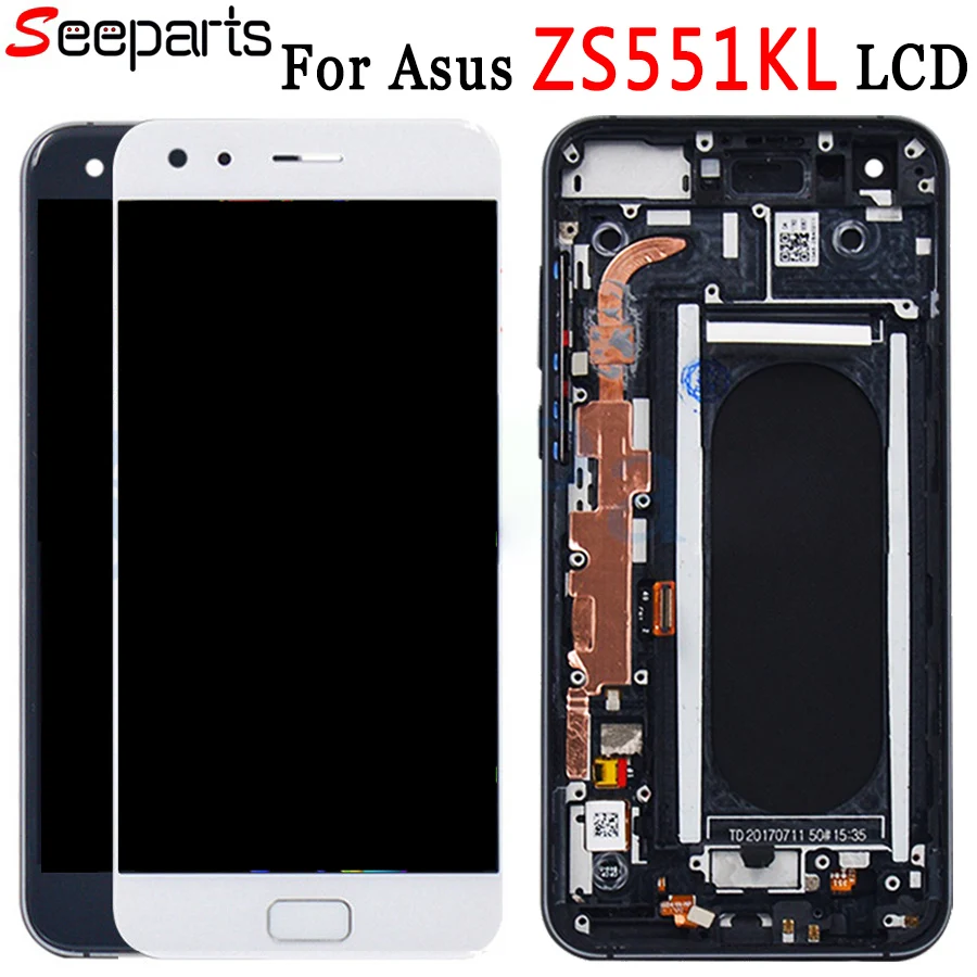 

For 5.5" ASUS ZenFone 4 Pro ZS551KL LCD Display Touch Screen Digitizer Assembly For ASUS ZenFone4 Pro ZS551KL lcd with frame