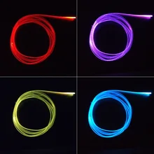 3,0 мм Боковой обжиг волоконно-оптический кабель с пришитой позицией для авто светильник EL провод Замена