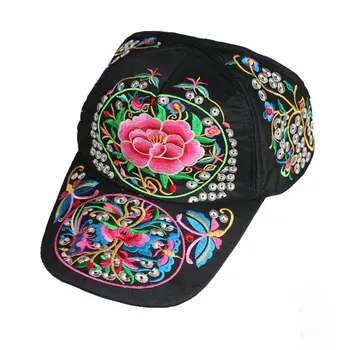 

Hats For Women Visor Cap Vintage Harajuku Embroidery Female Hats Clothing Chinese Style Fashion Ladies Spring Summer