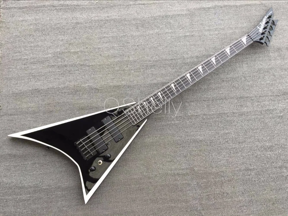 top quality QShelly custom jackson 5 string neck through FV guitar