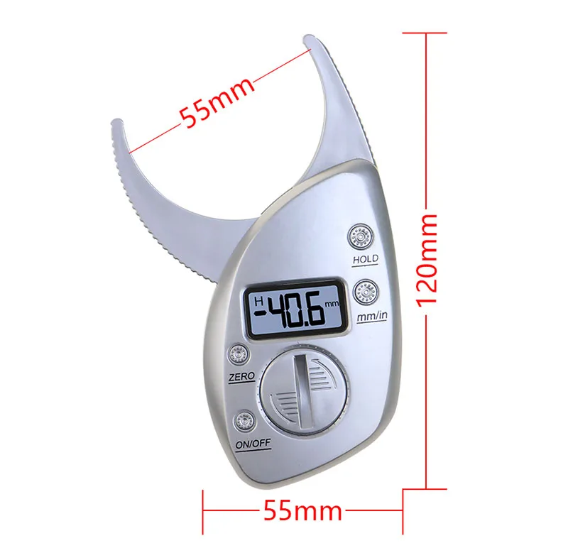 Body Fat Caliper Tester Scales Fitness Monitors Analyzer Digital Skinfold Slimming Measuring instruments Electronic Fat Measure