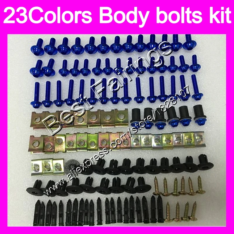 

Fairing bolts full screw kit For KAWASAKI NINJA ZXR400 1991 1992 1993 ZXR-400 ZXR 400 1994 1995 1996 Complete Body screws Nuts