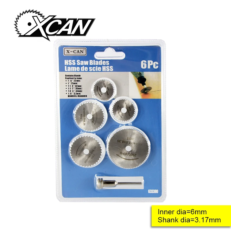 

5 pieces with a mandrel HSS saw blades for rotary tools nitridation small saw blades multi tools for wood