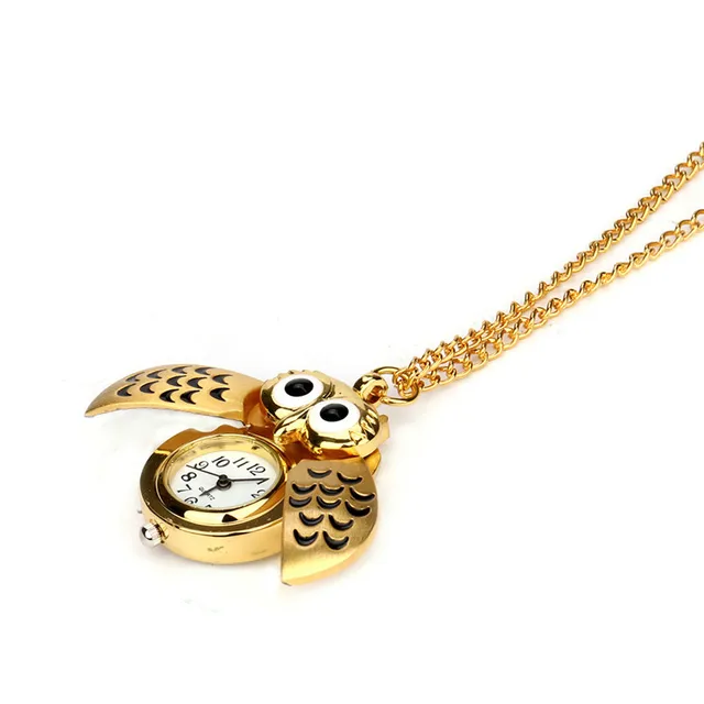 OTOKY Pocket Watch Men Slide Owl-Shaped Pocket Watch With Chain Necklace Gifts D OTOKY Pocket Watch Men Slide Owl-Shaped Pocket Watch With Chain Necklace Gifts D