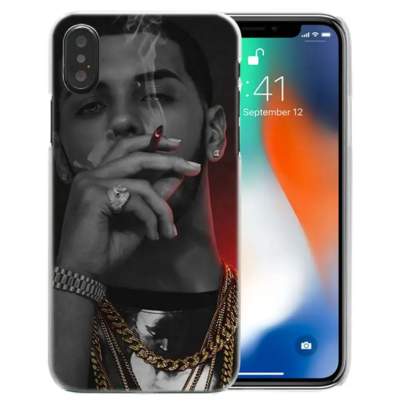 Чехол Singer для iPhone XS Max XR X 10 7 7S 8 6 6S Plus 5s SE 5 4s 4 5C Жесткий прозрачный пластиковый ПК Coque Cover Shell Anuel Aa Ozuna 11