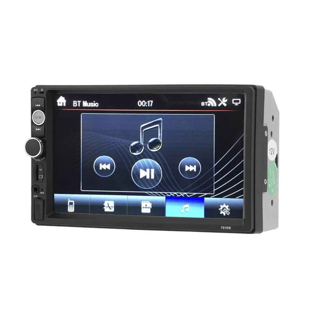 

7 inch Car MP5 Multimedia Player 2 Din Radio Touch Screen Bluetooth FM USB AUX Support Rear View Camera Remote Control Car Kit