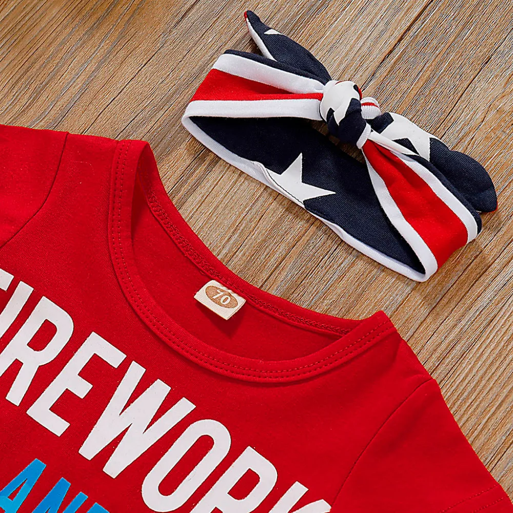 US Flag Independence Day 4th of July Stars and Stripe Patriotic Shirt Shorts Set Outfit Toddler Boy Clothes Roupa Infantil 2019