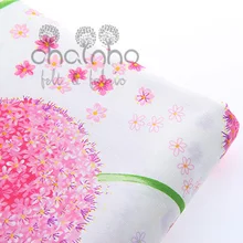 Хлопковая Ткань Лоскутные материалы для шитья DIY Домашний текстиль ручной работы ткань для платья Лоскутная штора Розовый Фиолетовый Одуванчик 160*100 см