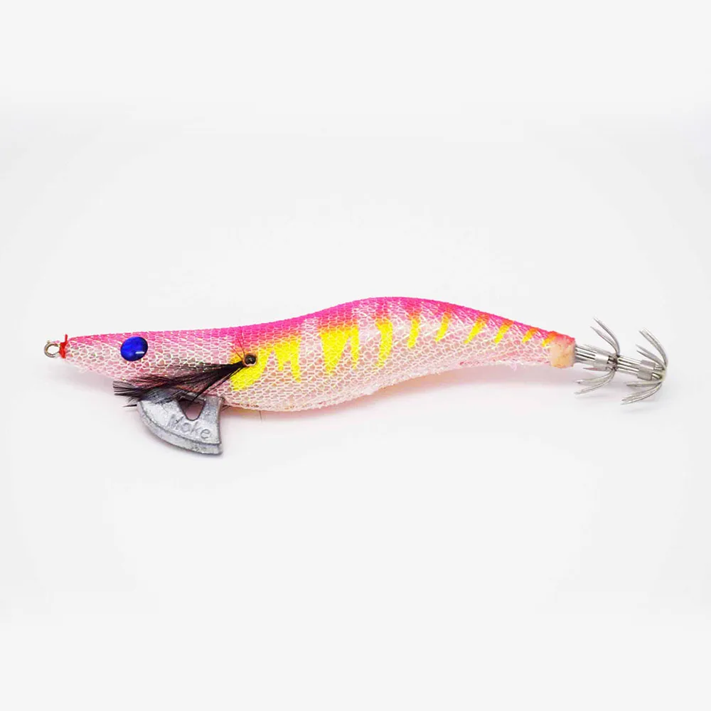 Segnuelos de Pesca baratos SW plomo Sinker calamar gancho Jigs pulpo Cuttlefish camarones cebos 3D ojos segnuelos luminosos