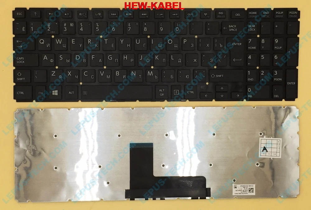 Оригинальная клавиатура RU для TOSHIBA L50D L50W с русской клавиатурой поддержкой и