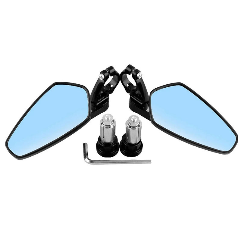 

For Motorcycle Aluminum 7/8 Inch 22Mm Bar End Side Rear View Mirror Universal Motorbike Bike Handlebar Rear View Mirrors