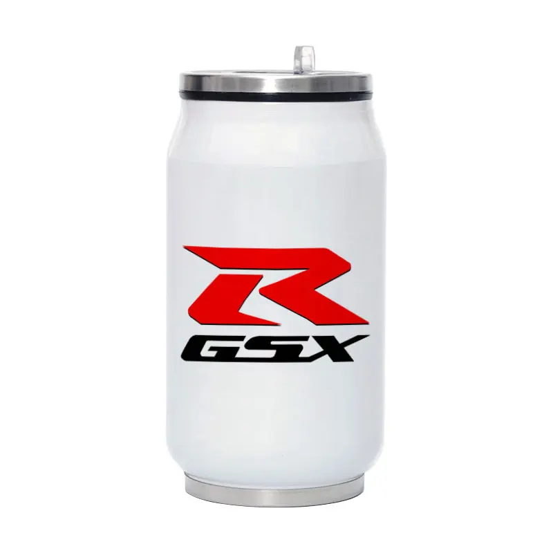 

GSX RED R SUZUKI MOTOCYCLE Travel Water Bottle 280ML Stainless Steel Coffee Vacuum Flask Portable Mug With Straw Y002