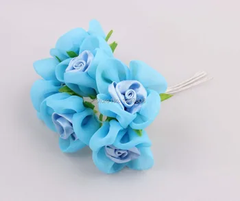

4cm,hand made fabric flower artificial satin ribbon roses,diy craft bridal bouquet,hair clips accessories,decoration silk balls