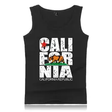 California Republic NIA Bear, унисекс, уличная одежда, повседневная верхняя одежда, жилет для фитнеса, Мужская одежда для бодибилдинга, тренажерного зала, топы, одежда
