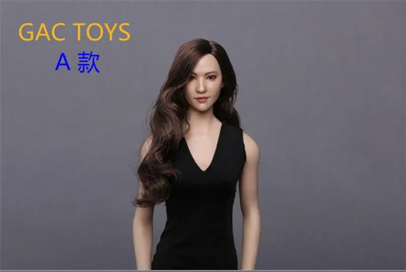 GACTOYS 1/6 GC015A B Liu Yifei Кристалл Liu звезда черная голова для волос лепить Ffigure