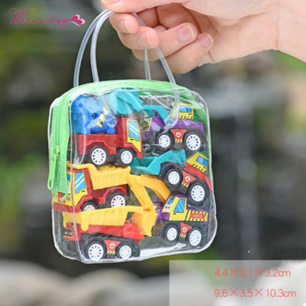 6 шт./компл. классический мальчик девочка грузовик детская игрушка мини-небольшой задерживаете автомобиль пластиковые игрушки Красочные