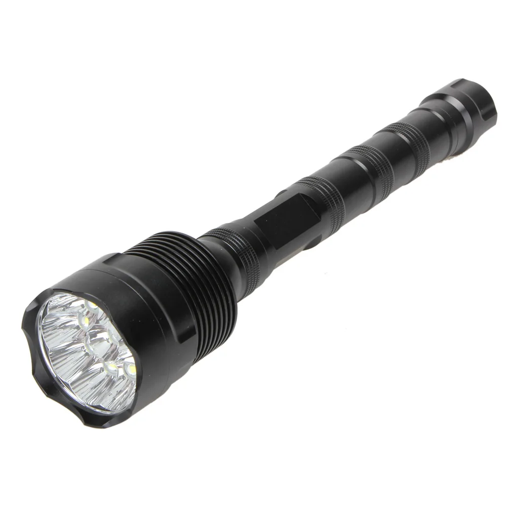 عالية الطاقة 28000 لومينز 11LED 5 وضع كري XML T6 السوبر مشرق الألومنيوم مصباح ليد جيب زوومابلي الشعلة أضواء في الهواء الطلق أدوات