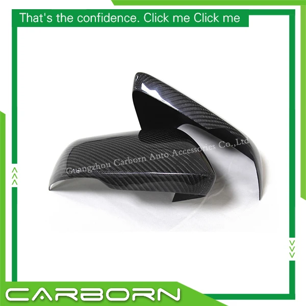 

For Ford Mustang 2015-ON American Version Carbon Fiber Mirror Cover Body Side Rear View Mirror Caps