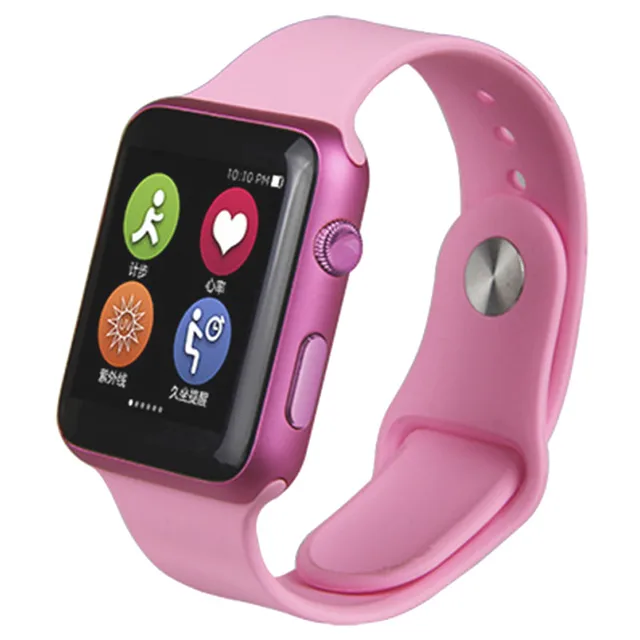 pink smartwatch for iphone