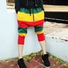 27-44 Новинка Мужская одежда GD стилист волос подиума модные радужные цветные штаны шаровары плюс размер певицы костюмы