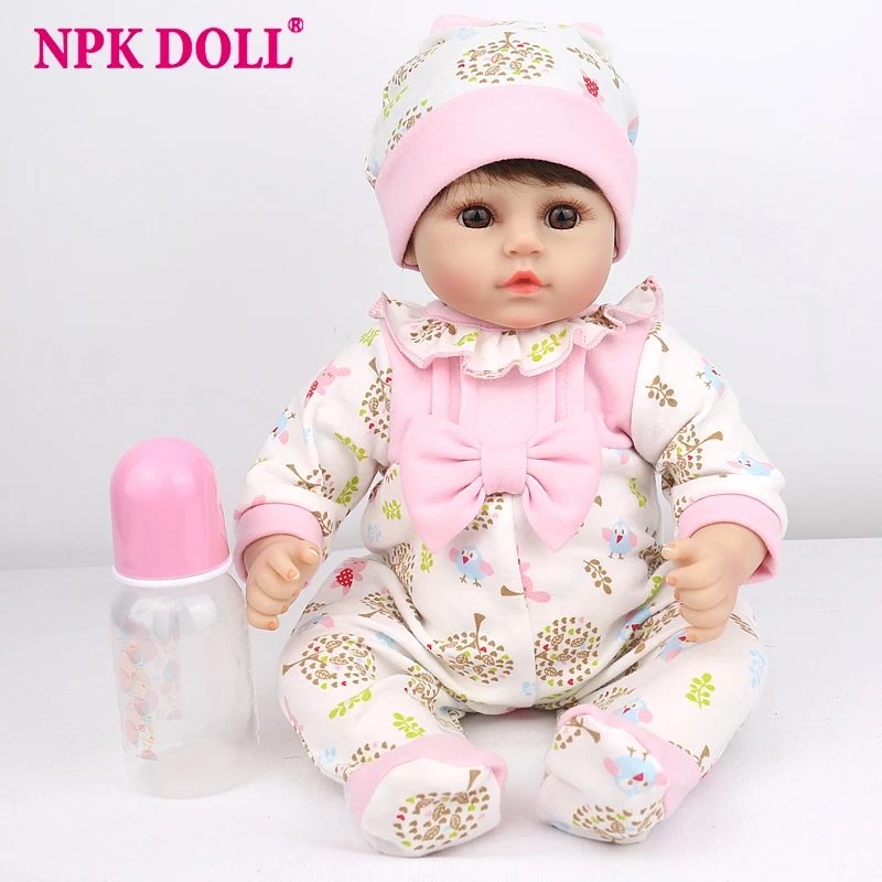 NPKDOLL 45 см силиконовая кукла для новорожденных детский игровой мат подарок
