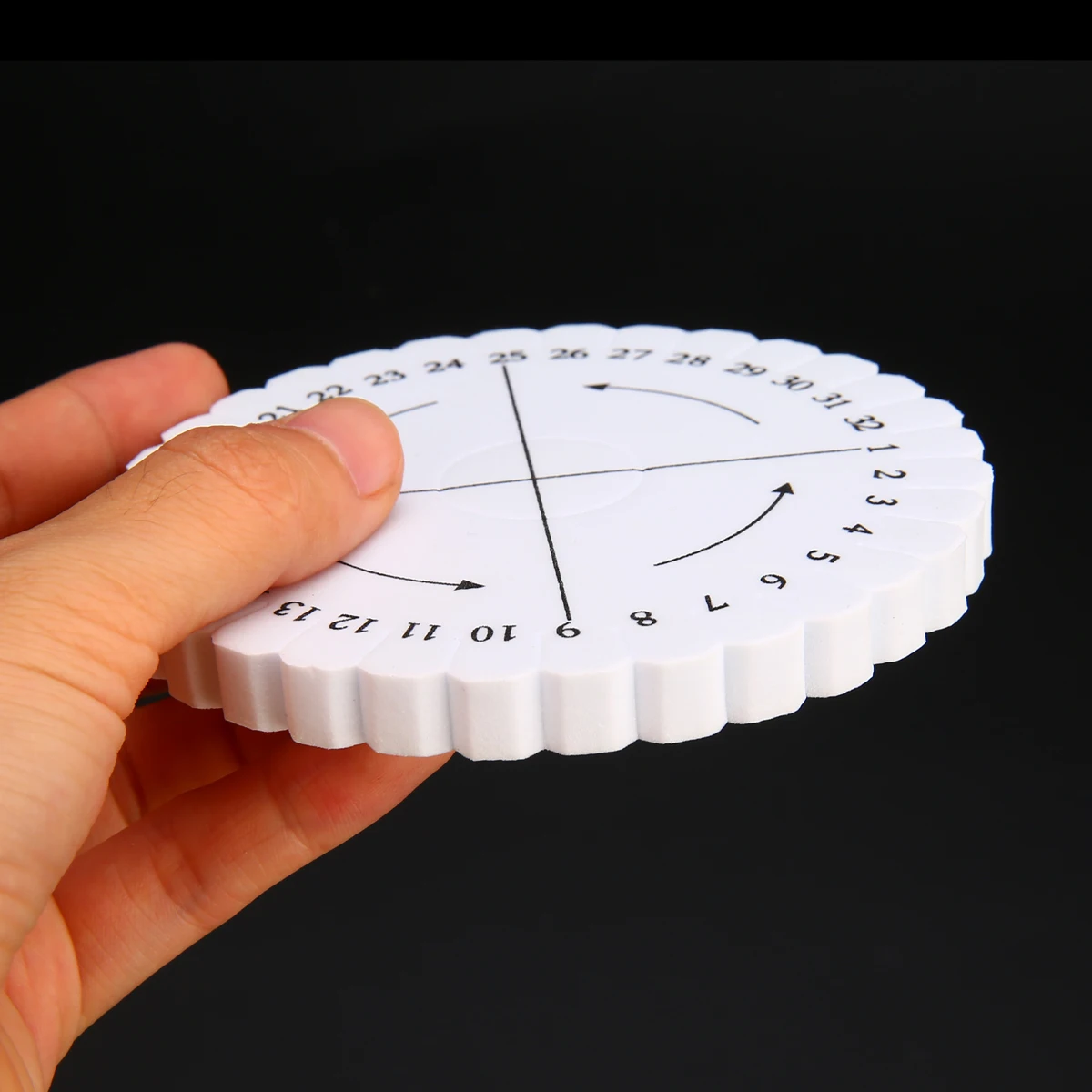 2 pcs 10cm Round Braiding Disk Kumihimo Beading Cord Disc Disk Braiding Plate DIY Braided 1 -32 Number Printed Sewing Tools
