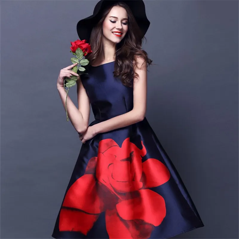 2016 Распродажа цветочное женское платье макси летнее Vestidos элегантное размера