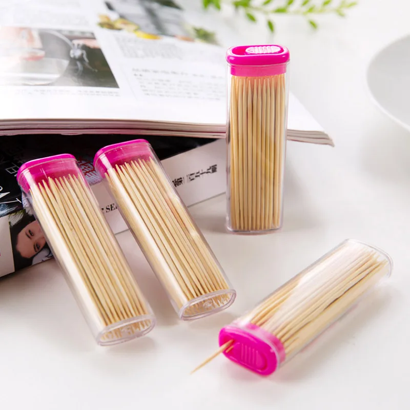 Buy 280pcs!Portable bamboo toothpicks with box