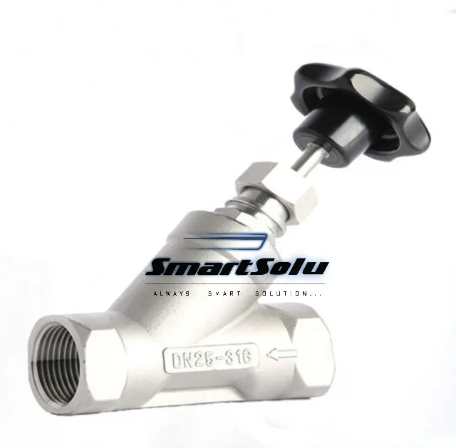 

3/8" 2/2 way Y type manually operated angle seat valve