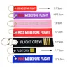 1 piece KISS ME BEFORE FLIGHT KeyChain aviation gift FLIGHT CREW Embroidery Key Chain Tag Key Chains ► Photo 2/6