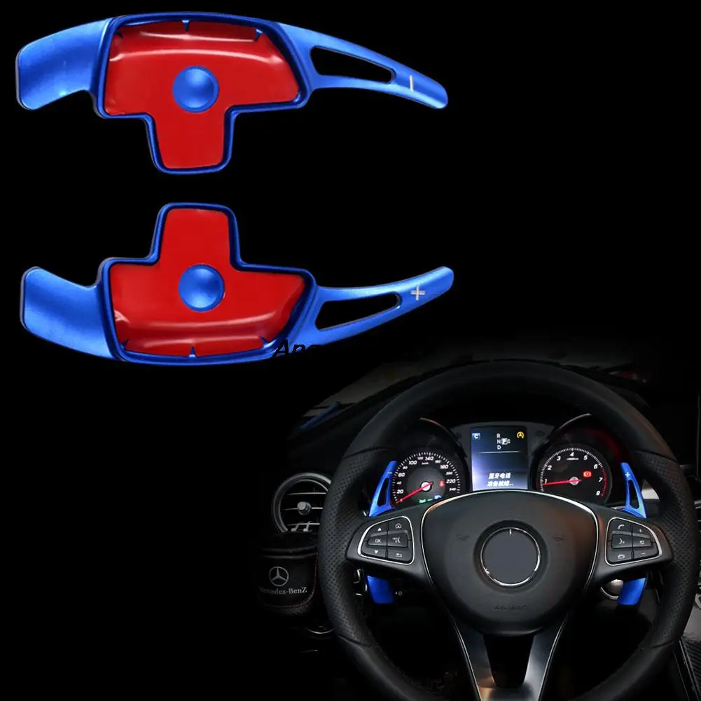 3 colors Car Steering Wheel Paddle Shift Paddle Shifters for Mercedes Benz 2015 16 C Class W205 C180L C200L C260L ( Except AMG )