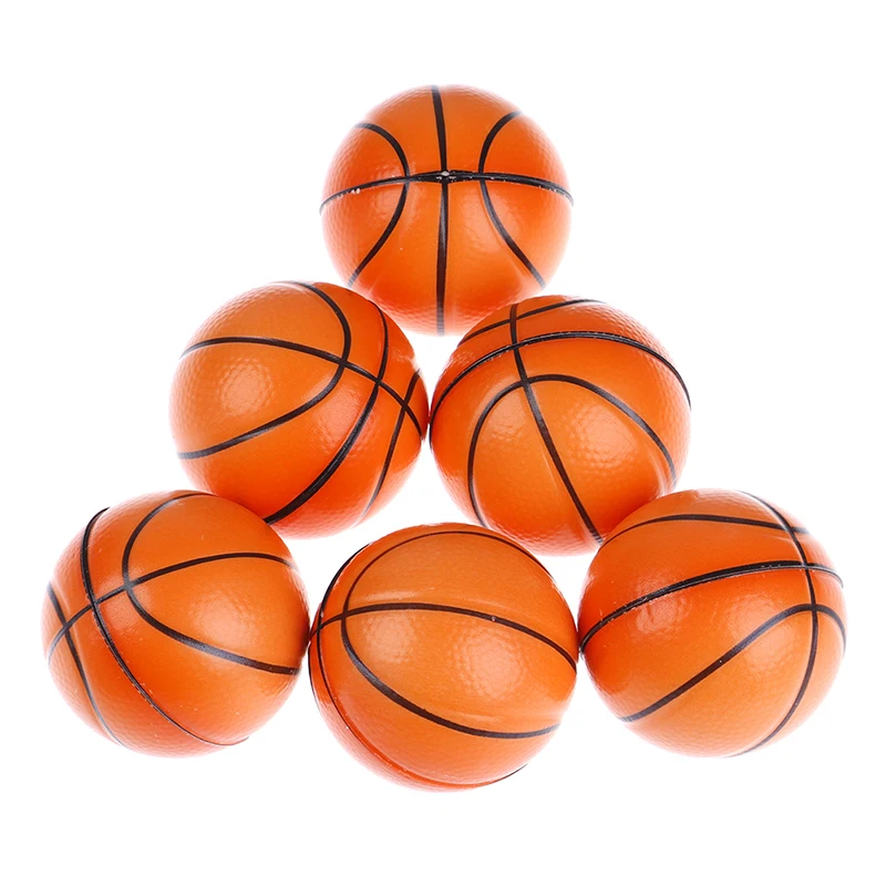 6PCS Hand Basketball baseball Football Tennis Exercise Soft Elastic Squuze Stress Reliever Ball Kid Small Ball Toy 9