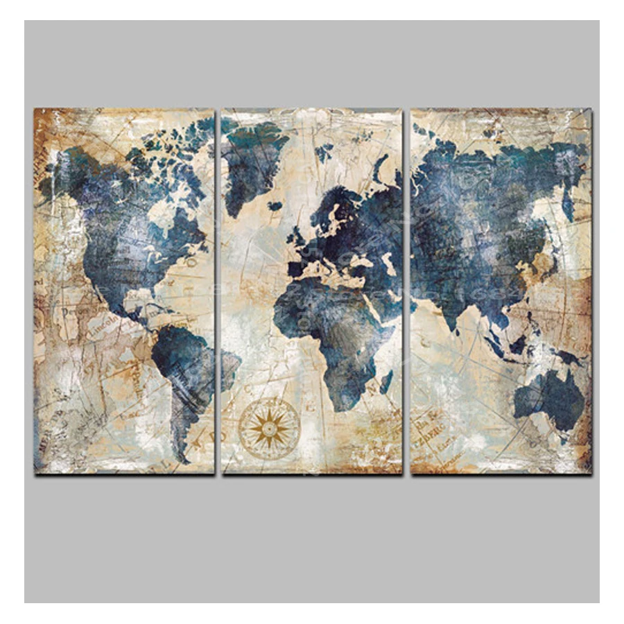 

New pictures,5D Diamond Painting 3PCS world map Cross Stitch Kits Full diamond Embroidery Pattern mosaic Decor Arts and crafts