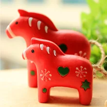 Смола ZAKKA mokuba деревянный продуктовый маленький украшение с животными и небольшие украшения и подарок лошадь ветер
