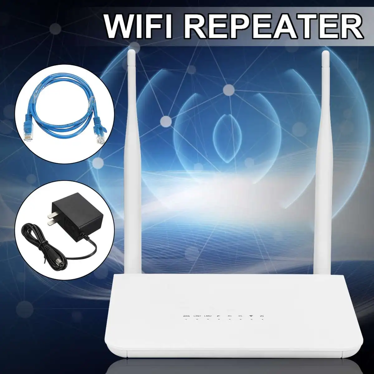 

LEORY 4G LTE CPE Mobile Router With LAN Port Support SIM Card Portable 150Mbps Wireless Router With 2 External Antennas