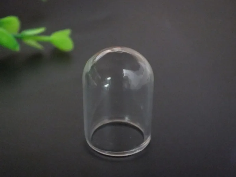 

Free ship!! 30x20mm tube shape glass globe pendant glass cover pendant jewelry rice wish necklace