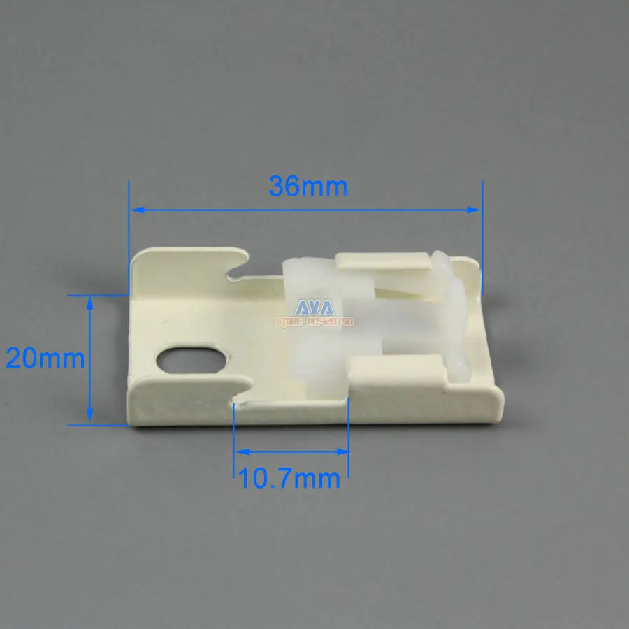 Curtain Track Bracket Curtain Track Brace 20x36mm 20 Pieces