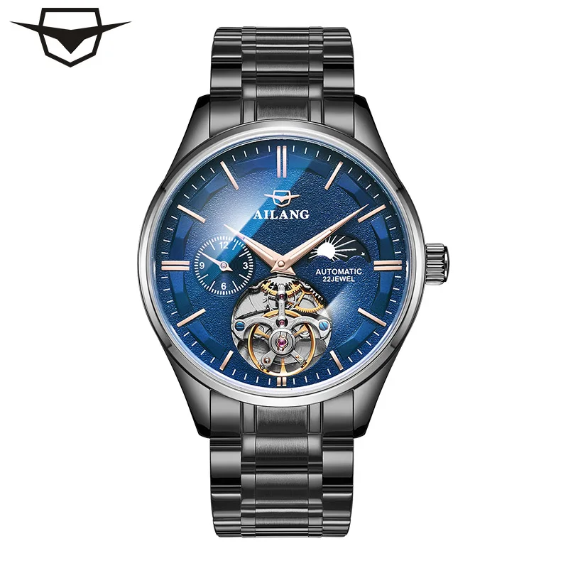 

Automatic Watch AILANG 2019 mechanical watch for men Tourbillon waterproof luxury brand top dropshipping Date male watch