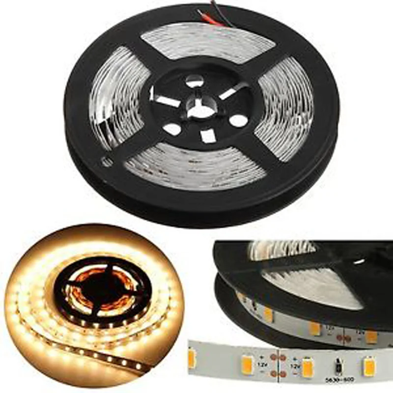 cheap 5630 5m LED strip Light NON Waterproof Lighting 300leds 60leds m white warm white Red Green Blue + free mail