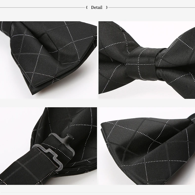 Высокое качество Новинка 2017 года поступления галстук-бабочка Роскошные вечерние лук Галстуки для Для мужчин дизайнеры марки модные черные