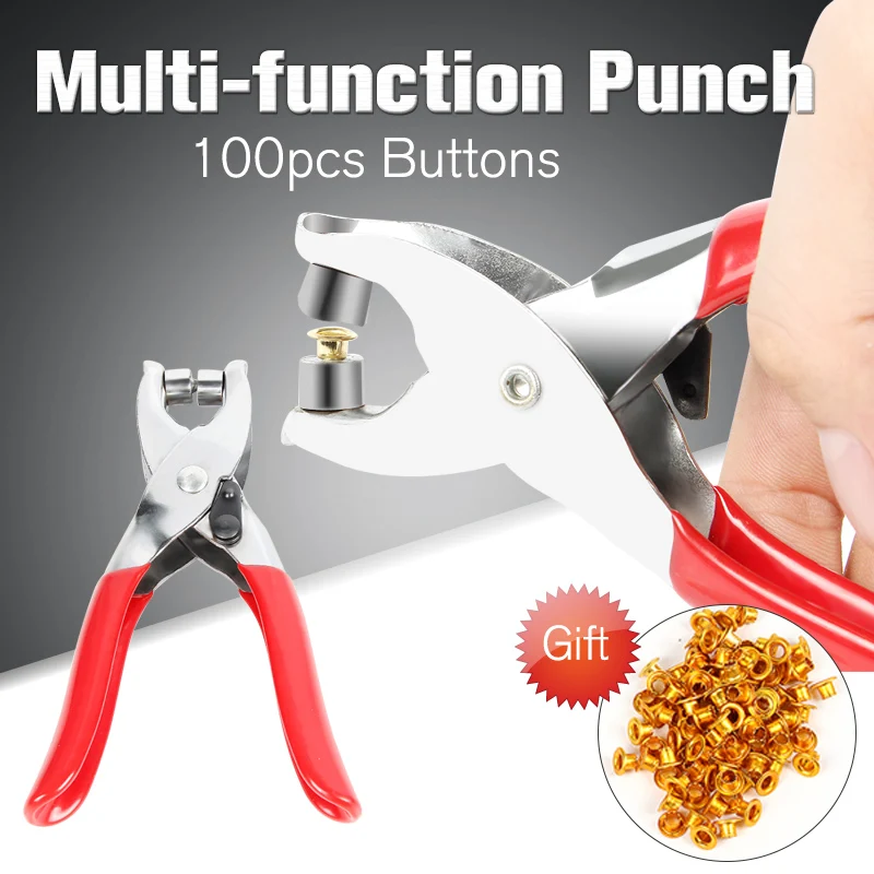 

1pc Hole Punch Hand Pliers Setting Rivets Pliers Tool Eyelets Grommets for Shoes Bags Leather Belt Plier Hand Tool Accessories
