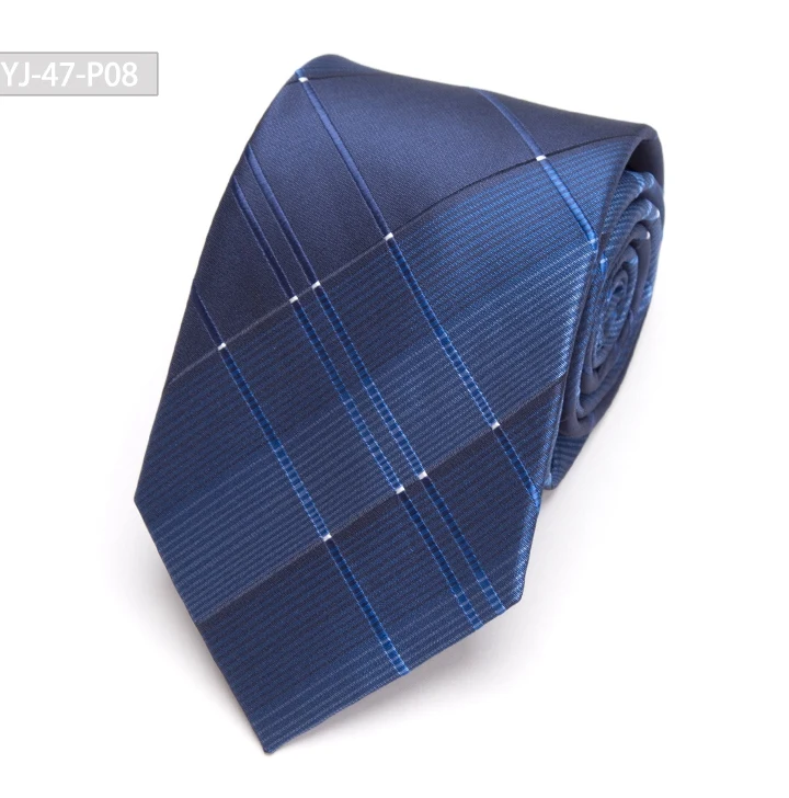 Мужские галстуки Пейсли галстуки в полоску для мужчин Классические деловые высококачественные модные 8 см галстук роскошный подарок свадебные аксессуары галстук - Цвет: YJ-47-P08