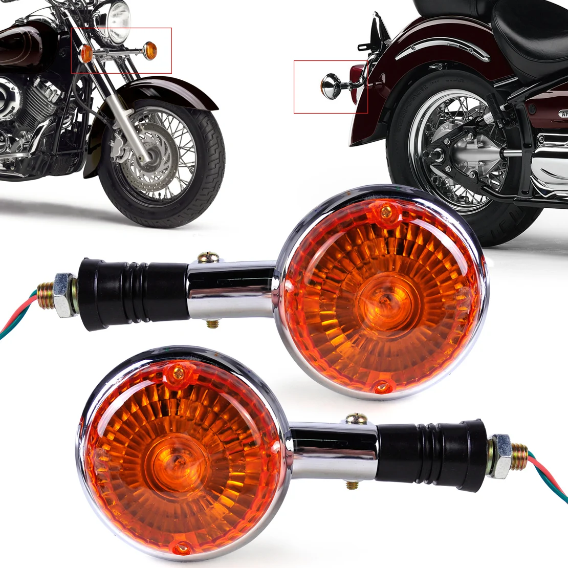 beler New Arrival 2pcs Turn Signal Light Blinker Indicator Lens fit for