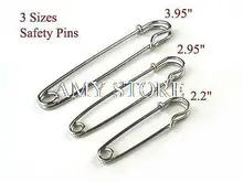 2 sets 6pcs Large Safety Pin 3 Size Kilt Skirt Pin Silver Color 3 95 2